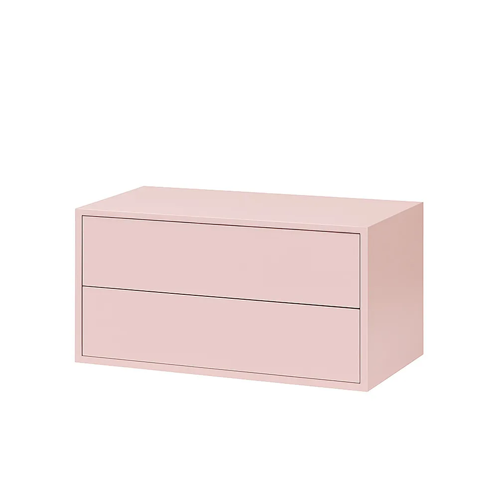 Boxie 2 fiókos fali szekrény 40x80x37 cm pink Boxie 2 fiókos fali szekrény 40x80x37 cm pink