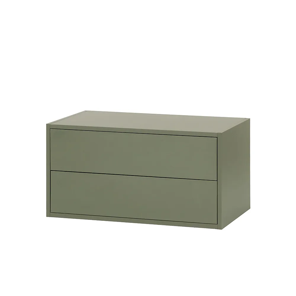 Boxie 2 fiókos fali szekrény 40x80x37 cm zöld Boxie 2 fiókos fali szekrény 40x80x37 cm zöld