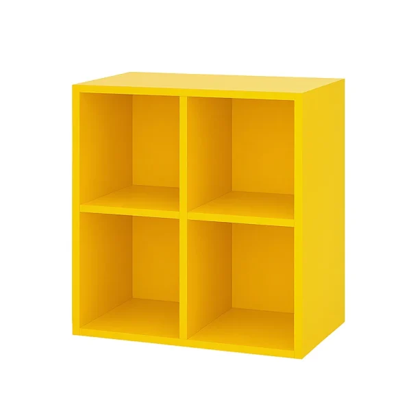 Boxie nyitott fali szekrény 80x80x37 cm sárga
