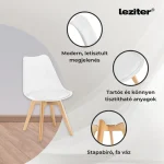 Ravena 6+1 étkező garnitúra fehér-fehér - Image 5