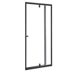 Flexi állítható zuhanyajtó 76-91x185 cm fekete