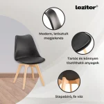 Zelma 6+1 étkező garnitúra fekete - Image 5
