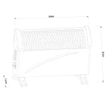 Kolumbo elektromos fűtőtest 750W / 1250W / 2000W - Image 3