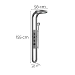 Aquajet hidromasszázs zuhanypanel szürke - Image 3