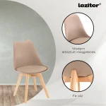 Silla étkezőszék 2 db bézs színben - Image 4