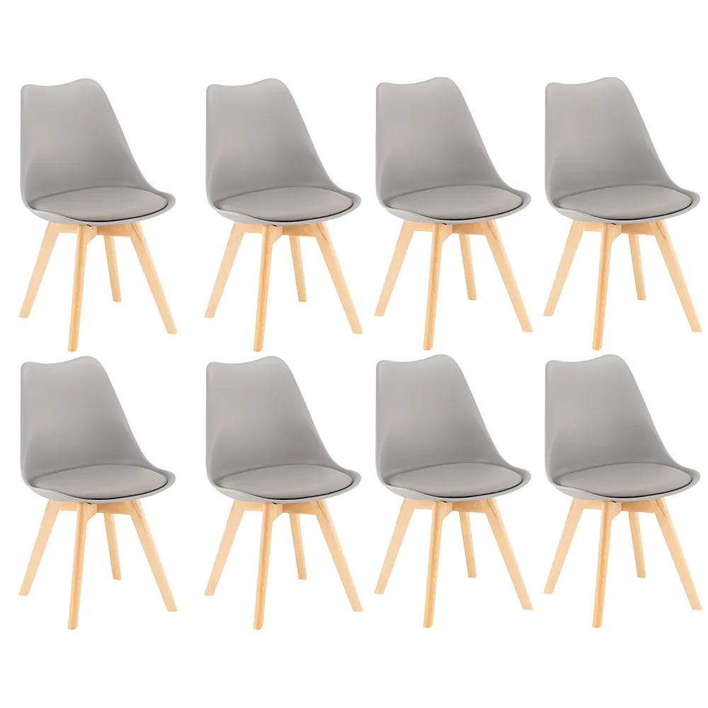 Silla étkezőszék 8 db szürke színben Silla étkezőszék 8 db szürke színben