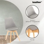 Silla étkezőszék 8 db szürke színben - Image 4