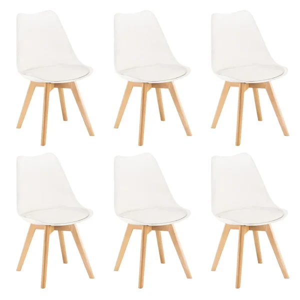 Silla étkezőszék 6 db fehér színben