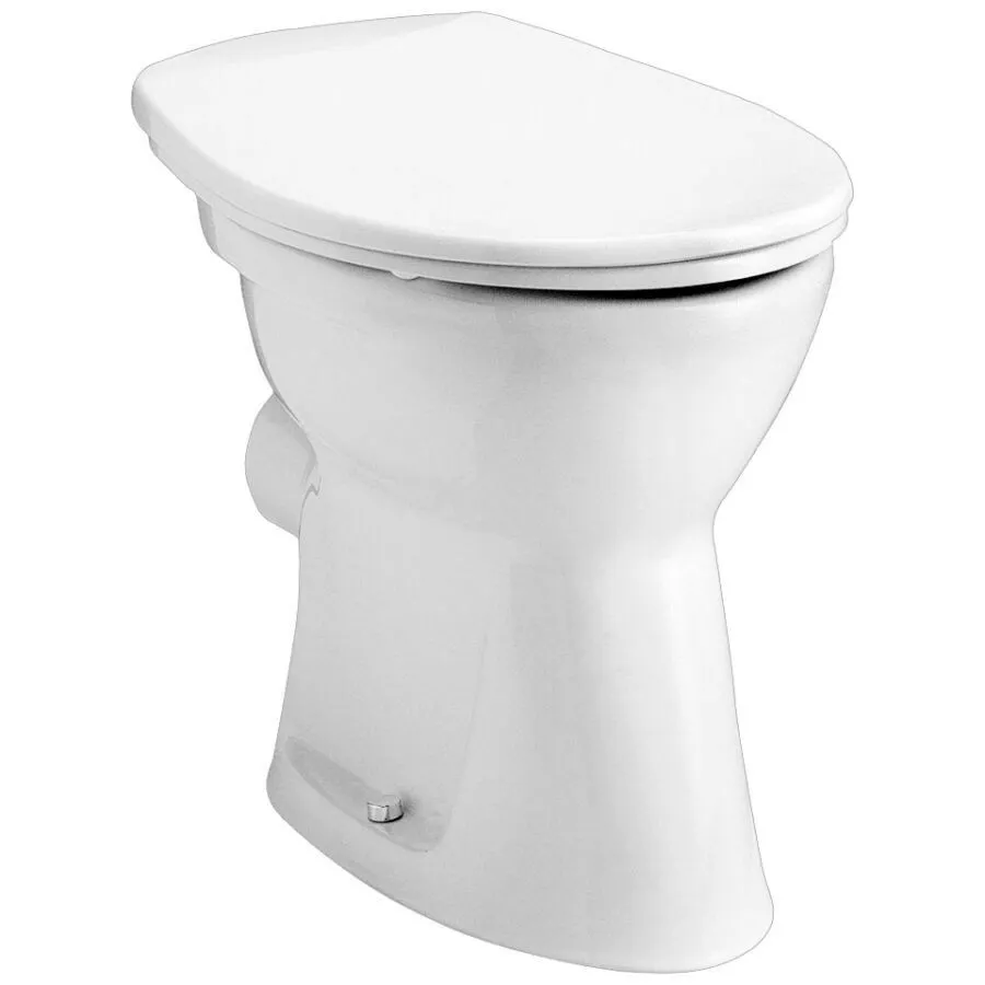 alfoldi-bazis-clean-flush-perem-nelkuli-allo-wc-lapos-oblitesu-hatso-kifolyasu-7095-r0-01-7095r001185745 Alföldi Bázis 4037 álló wc csésze- lapos öblítésű, alsó kifolyású - Image 1