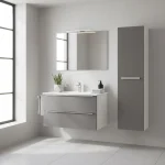 Vario Trim 35 függesztett oldal szekrény fehér-antracit - Image 2