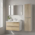 Vario Trim 35 függesztett oldal szekrény fehér-tölgy - Image 2
