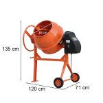 Mixer 120 betonkeverő 220V 450W 120 l - Image 3
