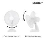 Breeze asztali ventilátor 40 W 34 cm - Image 4
