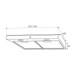 MODO 60 Black Beépíthető konyhai páraelszívó 60 cm széles 80W - Image 27