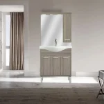 Nerva 75 cm-es tükrös felsőszekrény, Rauna szil - Image 19