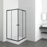 Olga SQ black szögletes zuhanykabin tálcával 80x80x196cm - fekete profil, víztiszta üveg - Image 17