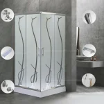 Spirit BAMBOO 90x90 szögletes zuhanykabin, erősített akril zuhanytálcával - Image 26