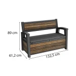 Decocoat műanyag kerti pad/tároló 227 L - Image 3