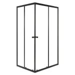 Olga SQ Element 80x90 fekete szögletes zuhanykabin tálca nélkül