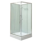 Polo White II 90x90 cm szögletes fehér hátfalas zuhanykabin zuhanytálcával - Image 6